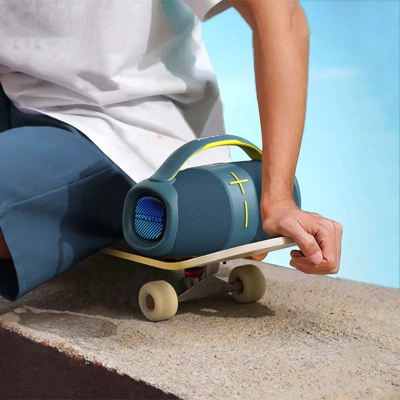 Coluna Bluetooth HOPESTAR H60 com Subwoofer e RGB - 40W, MP3 Player, À Prova de Água, Bluetooth 5.0 Coluna Bluetooth HOPESTAR H60 com Subwoofer e RGB - 40W, MP3 Player, À Prova de Água, Bluetooth 5.0